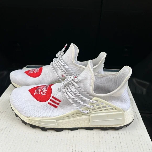 adidas gazelle silver green womens Adidas NMD HU Pharrell Human Made White Red